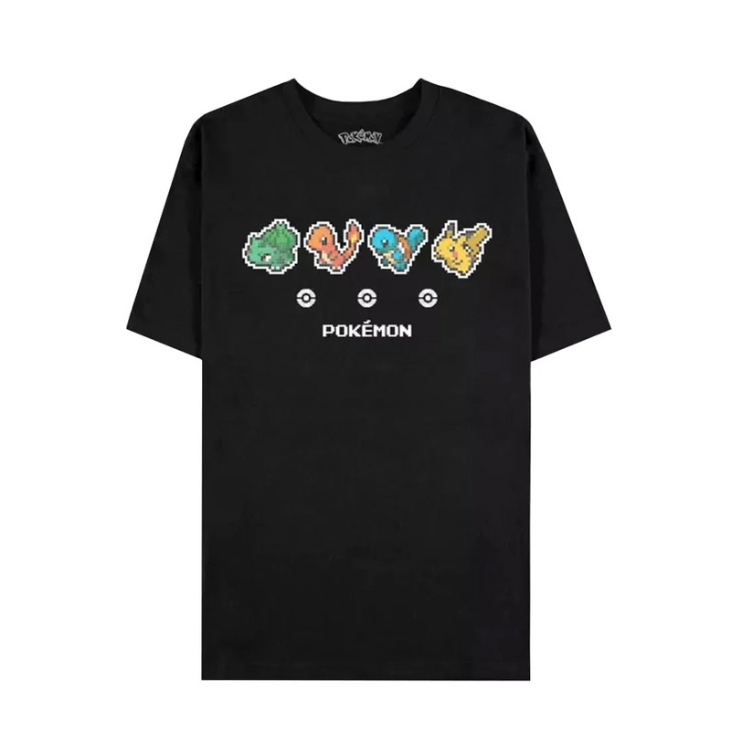 Difuzed Pokémon Starters - Mens Short Sleeved T-shirt - XL - تي-شيرت